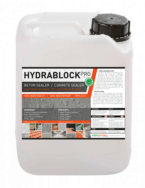 Hydrablock Pro, beton impregneermiddel, steen impregneermiddel