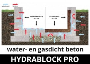 Hydrablock Pro impregneermiddel - beton waterdicht gasdicht
