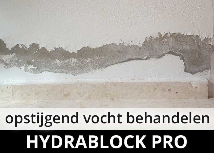 Hydrablock Pro - opstijgend ocht - optrekkend vocht