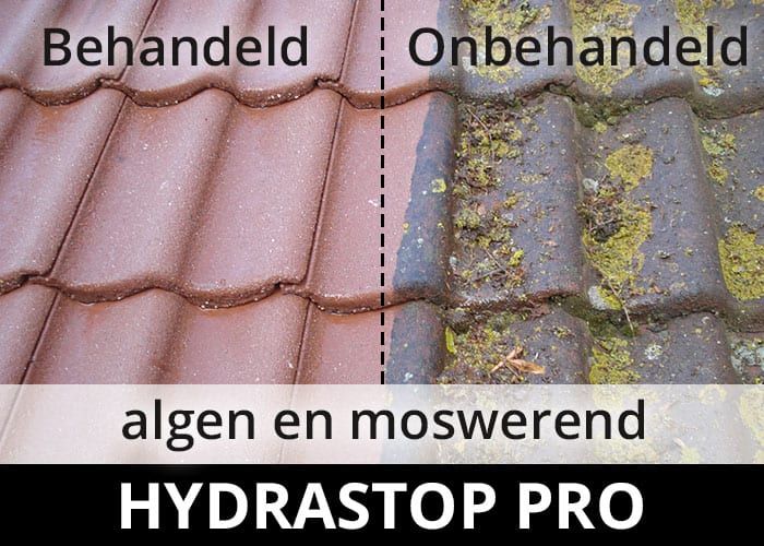 Hydrastop Pro impregneermiddel - steen dakpannen algen en moswerend