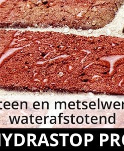 Hydrastop Pro impregneermiddel - steen en metselwerk waterdicht waterafstotend