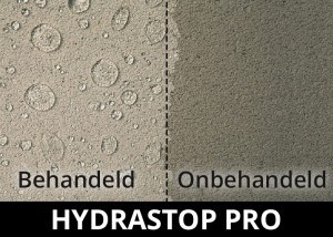 Hydrastop Pro impregneermiddel - waterdicht behandeld steen beton